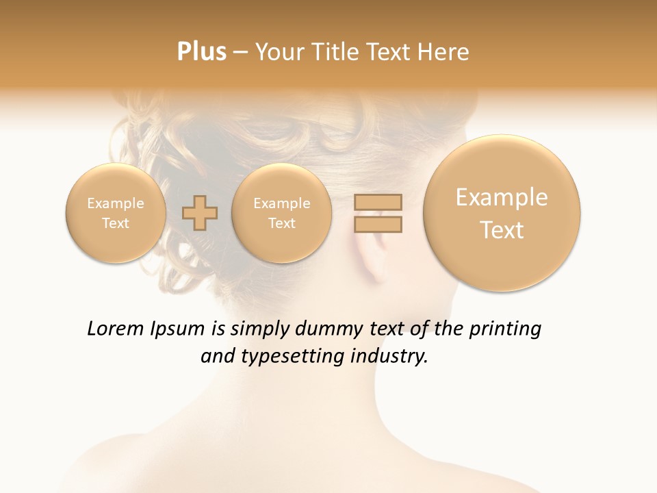 Hair Model White PowerPoint Template