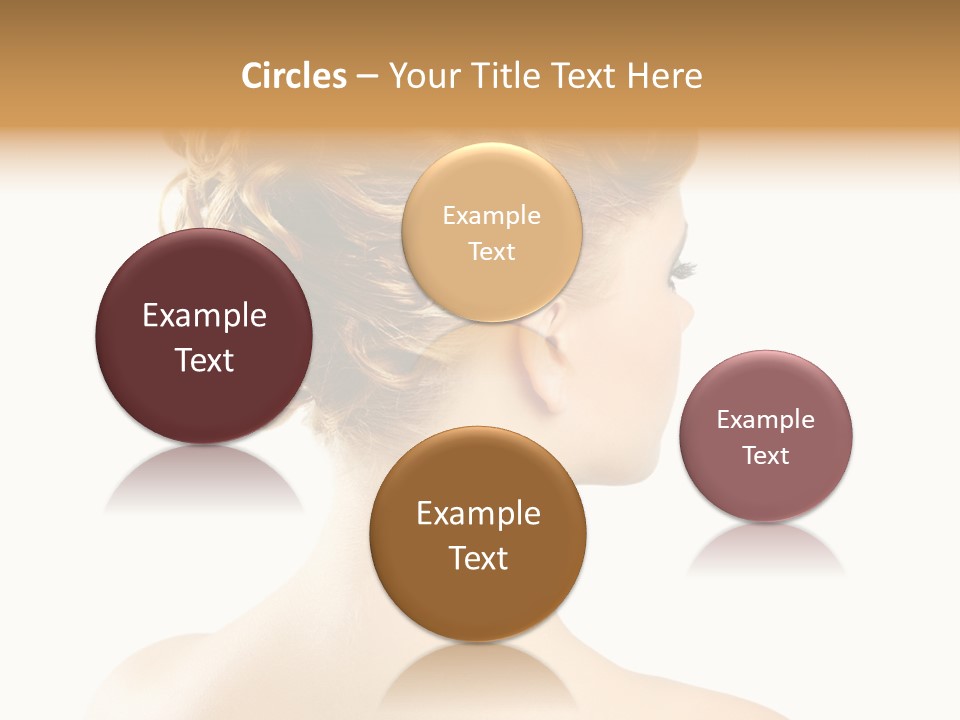 Hair Model White PowerPoint Template