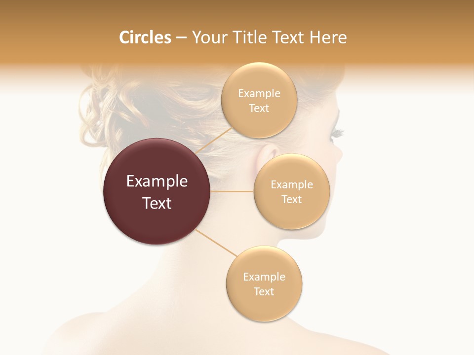 Hair Model White PowerPoint Template