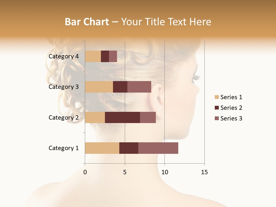 Hair Model White PowerPoint Template