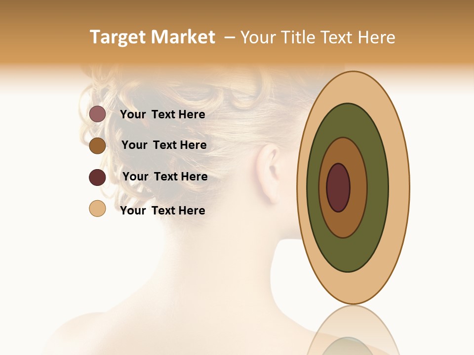 Hair Model White PowerPoint Template