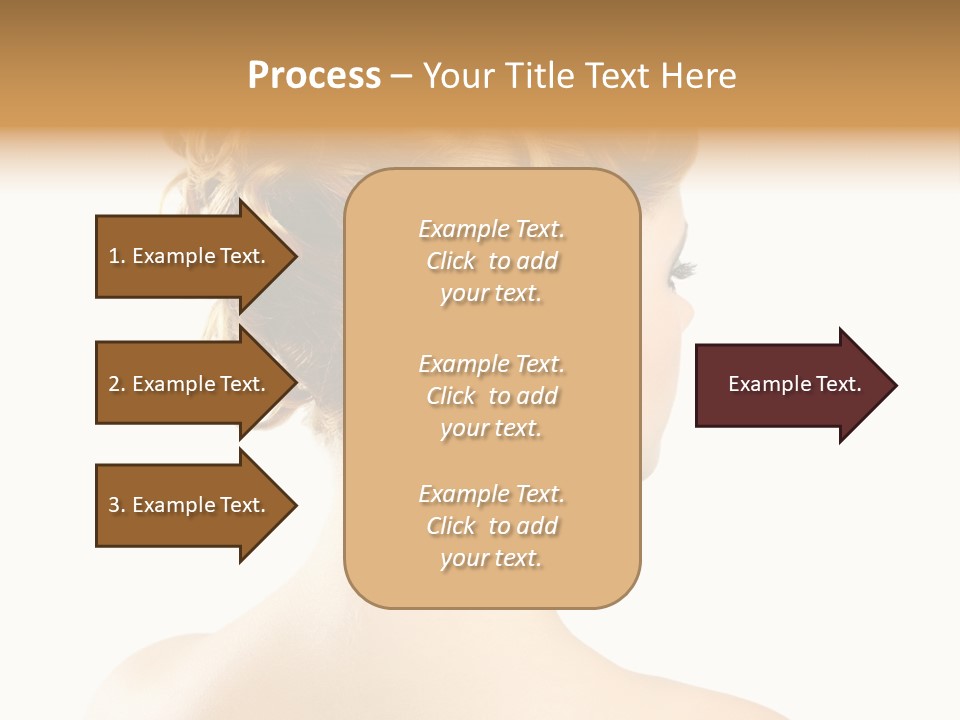 Hair Model White PowerPoint Template