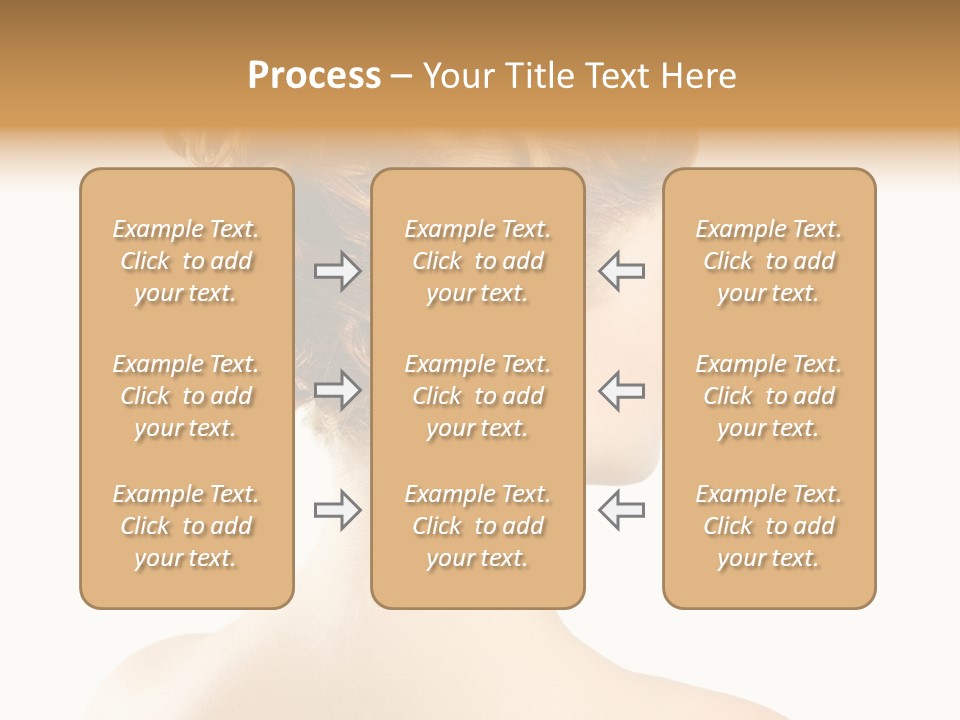 Hair Model White PowerPoint Template
