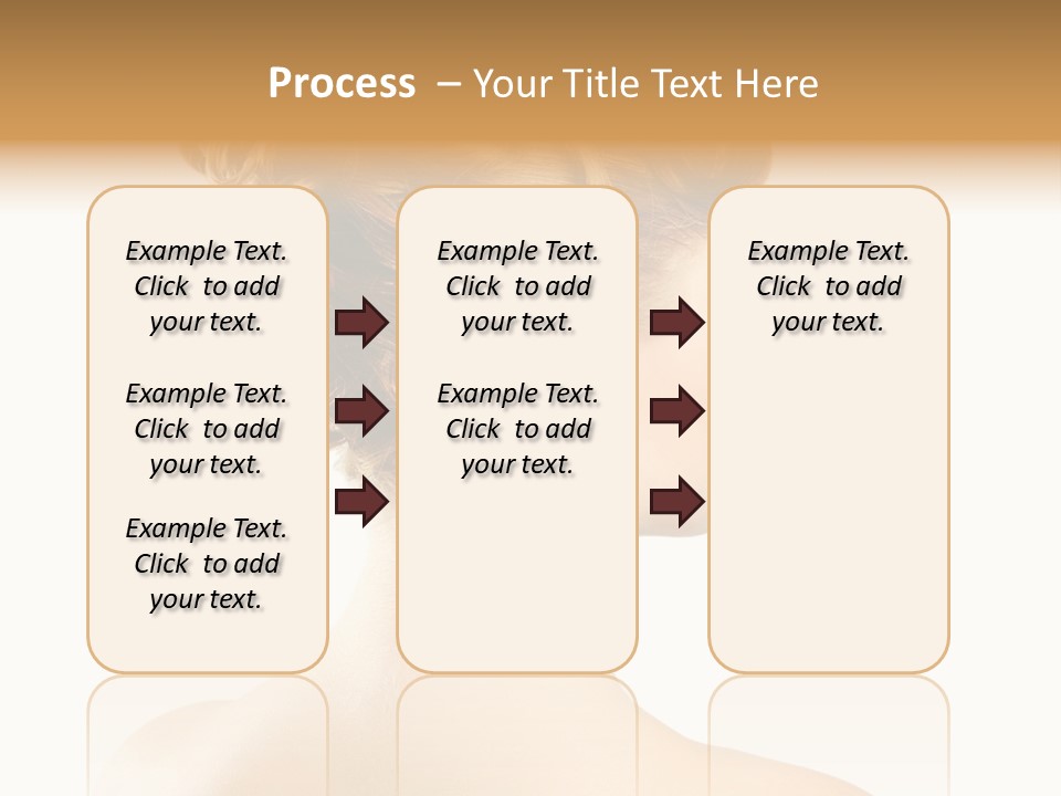 Hair Model White PowerPoint Template