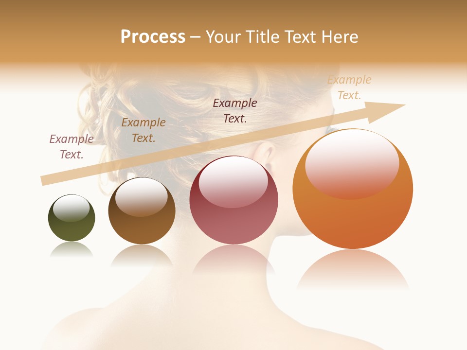 Hair Model White PowerPoint Template