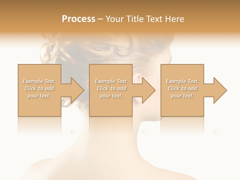 Hair Model White PowerPoint Template