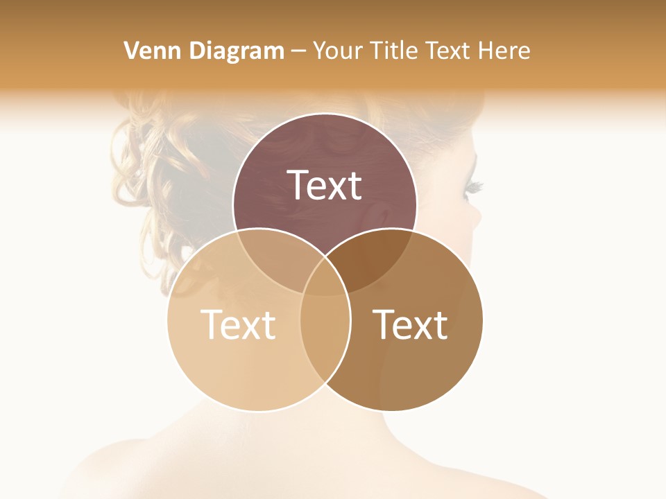 Hair Model White PowerPoint Template