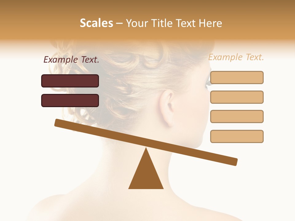 Hair Model White PowerPoint Template