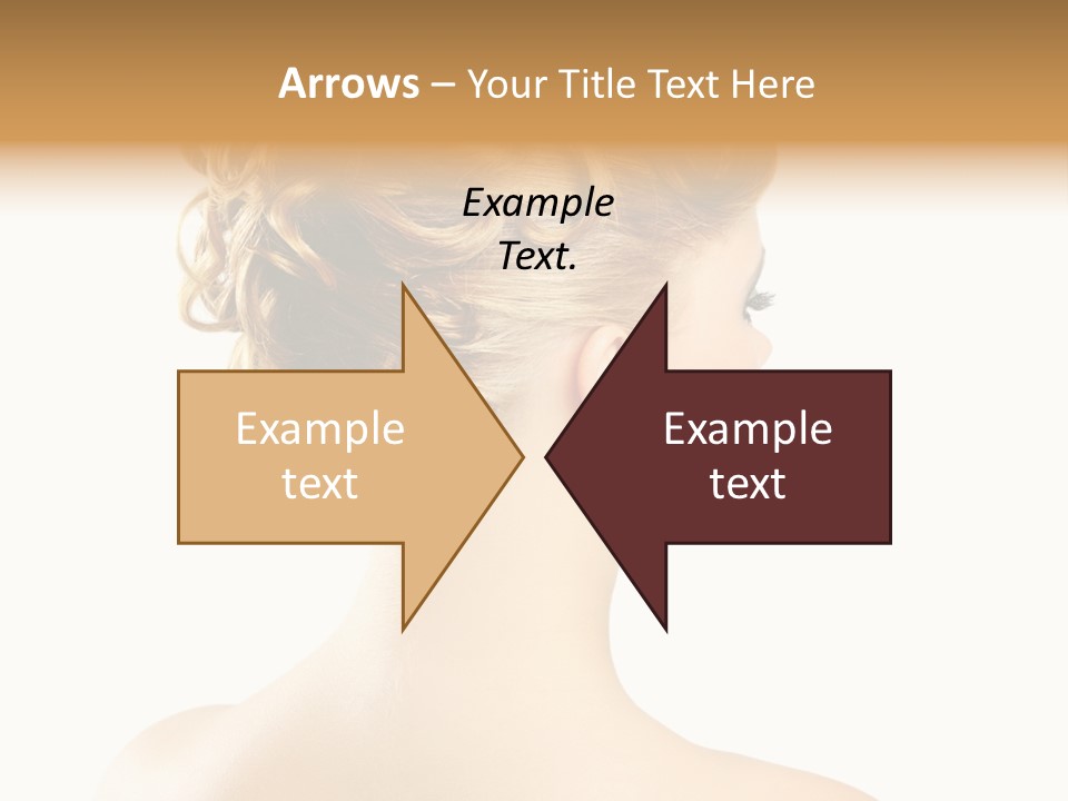 Hair Model White PowerPoint Template