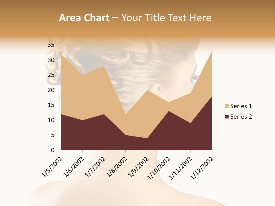 Hair Model White PowerPoint Template