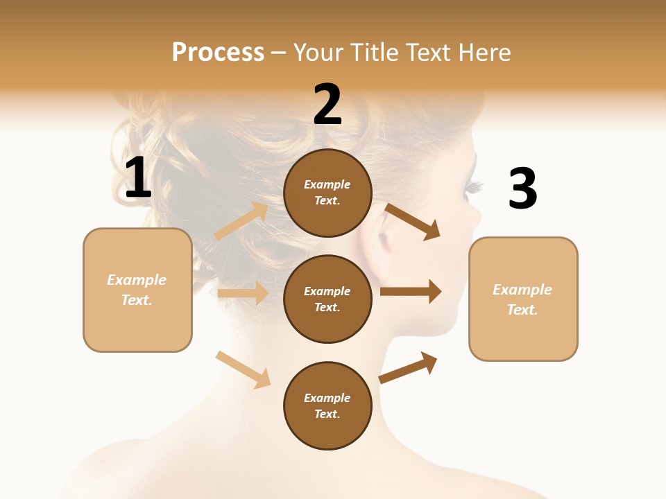 Hair Model White PowerPoint Template