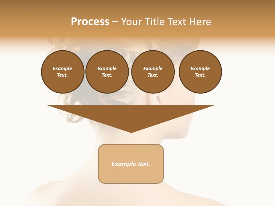 Hair Model White PowerPoint Template