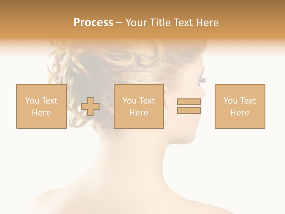 Hair Model White PowerPoint Template