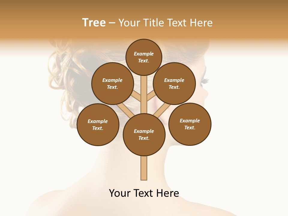 Hair Model White PowerPoint Template
