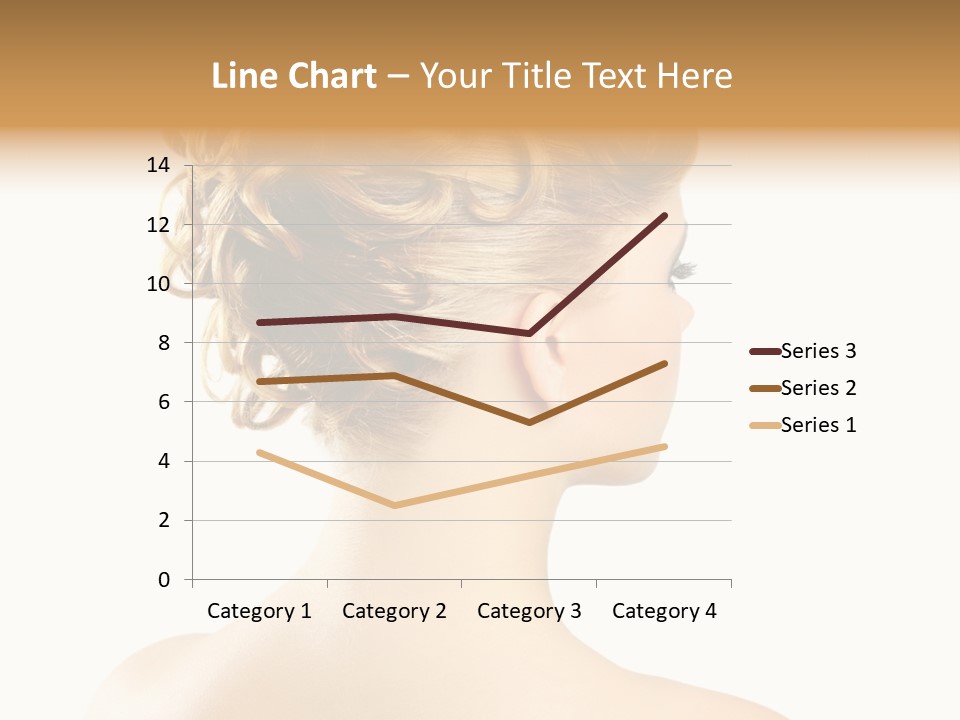 Hair Model White PowerPoint Template