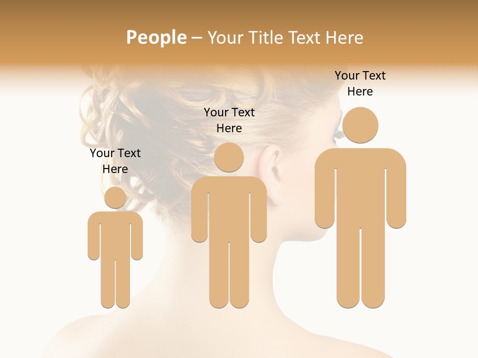 Hair Model White PowerPoint Template