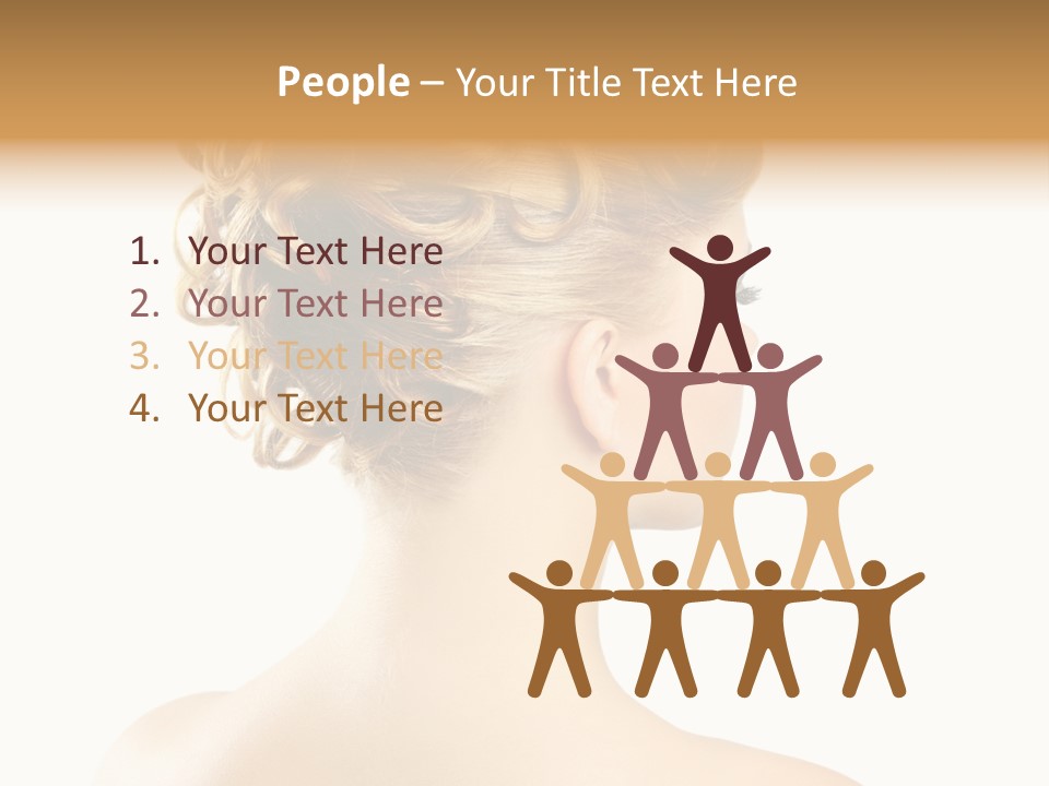 Hair Model White PowerPoint Template