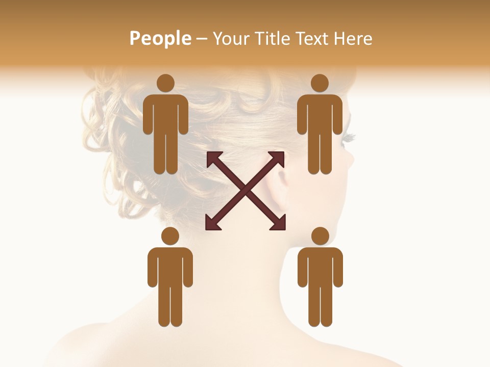 Hair Model White PowerPoint Template