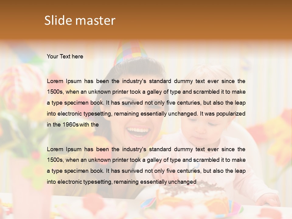 Mother Woman Eat PowerPoint Template