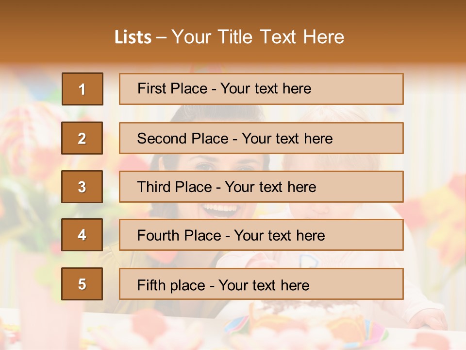 Mother Woman Eat PowerPoint Template