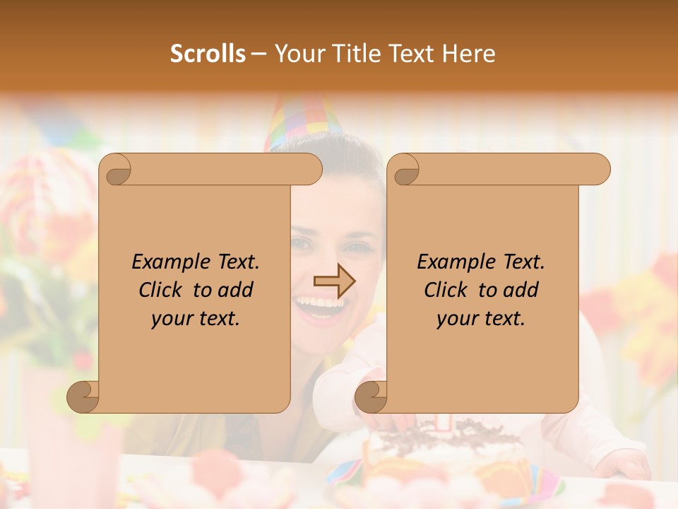Mother Woman Eat PowerPoint Template