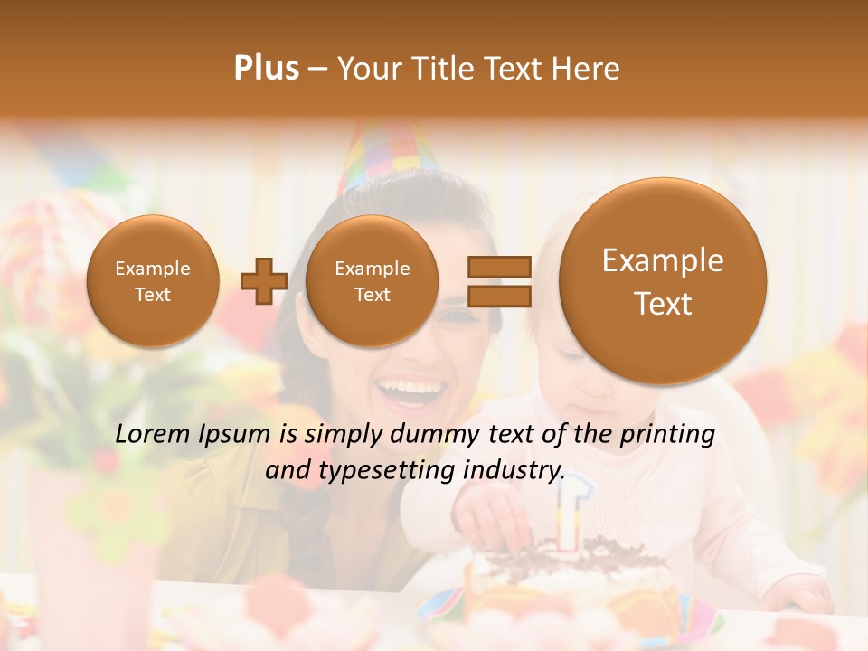 Mother Woman Eat PowerPoint Template