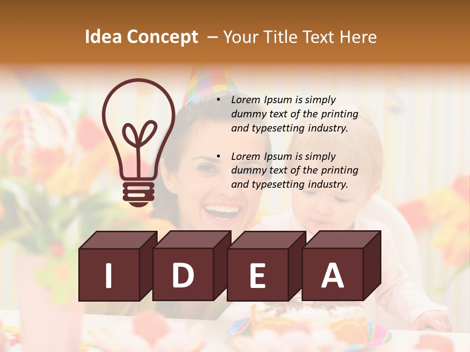 Mother Woman Eat PowerPoint Template