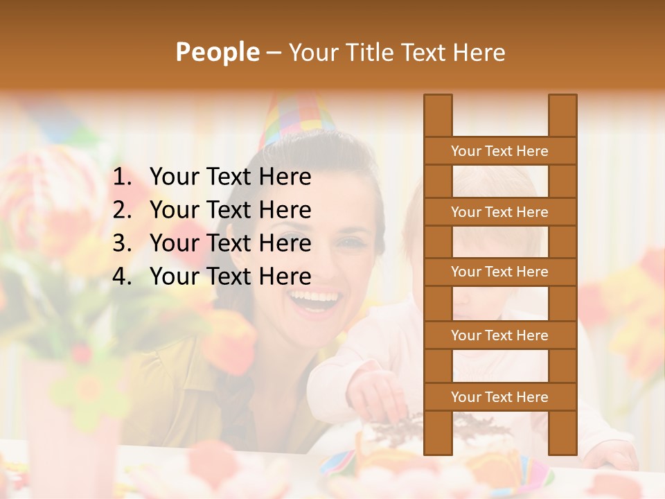 Mother Woman Eat PowerPoint Template
