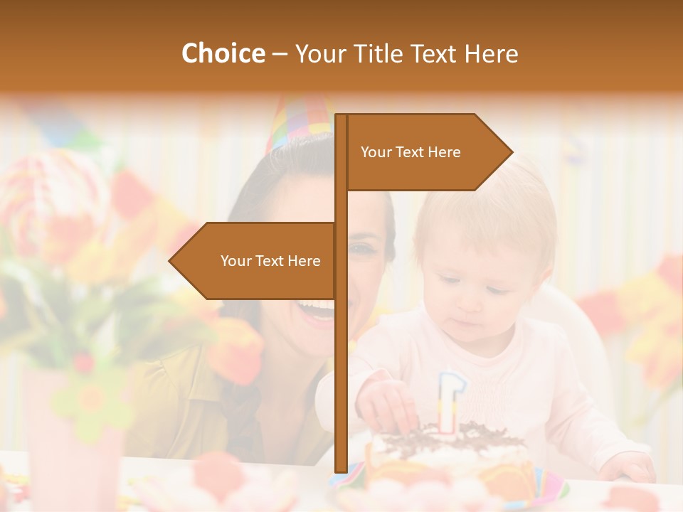 Mother Woman Eat PowerPoint Template