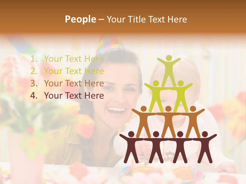 Mother Woman Eat PowerPoint Template