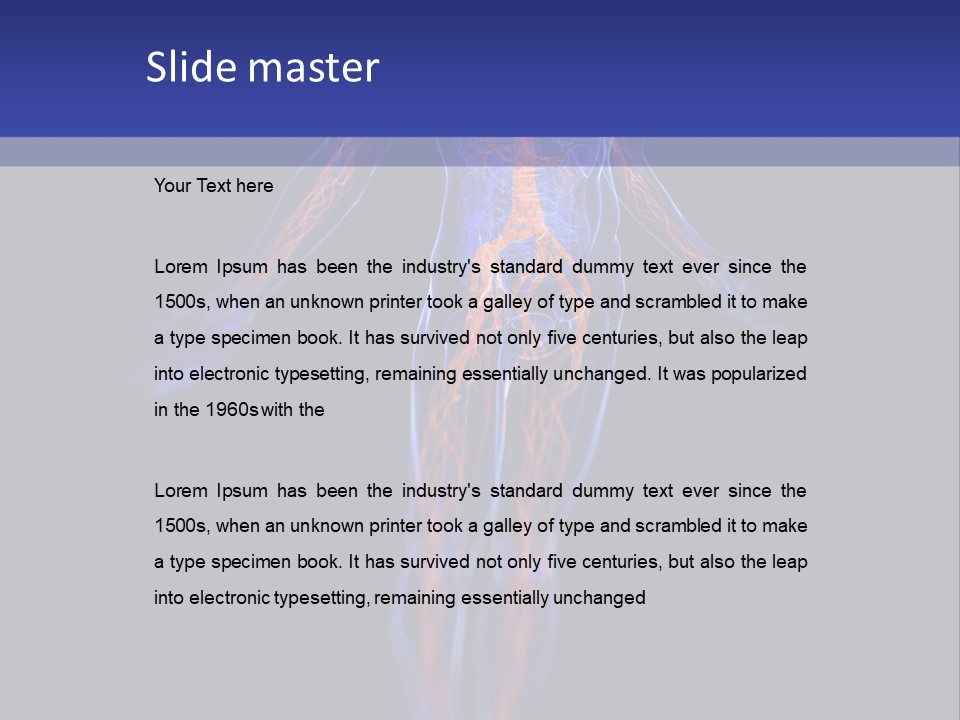 Cardio Body Man PowerPoint Template