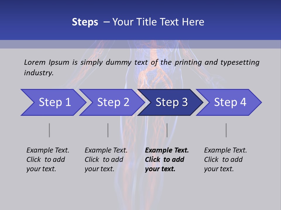 Cardio Body Man PowerPoint Template