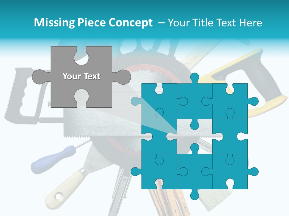 Screw Industrial Handle PowerPoint Template