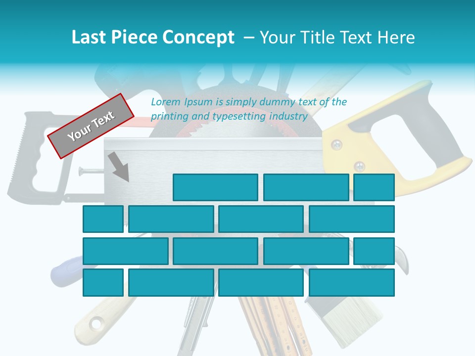 Screw Industrial Handle PowerPoint Template