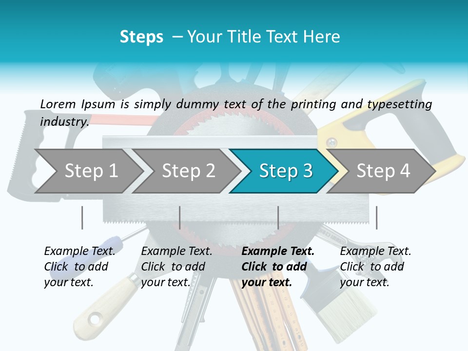 Screw Industrial Handle PowerPoint Template