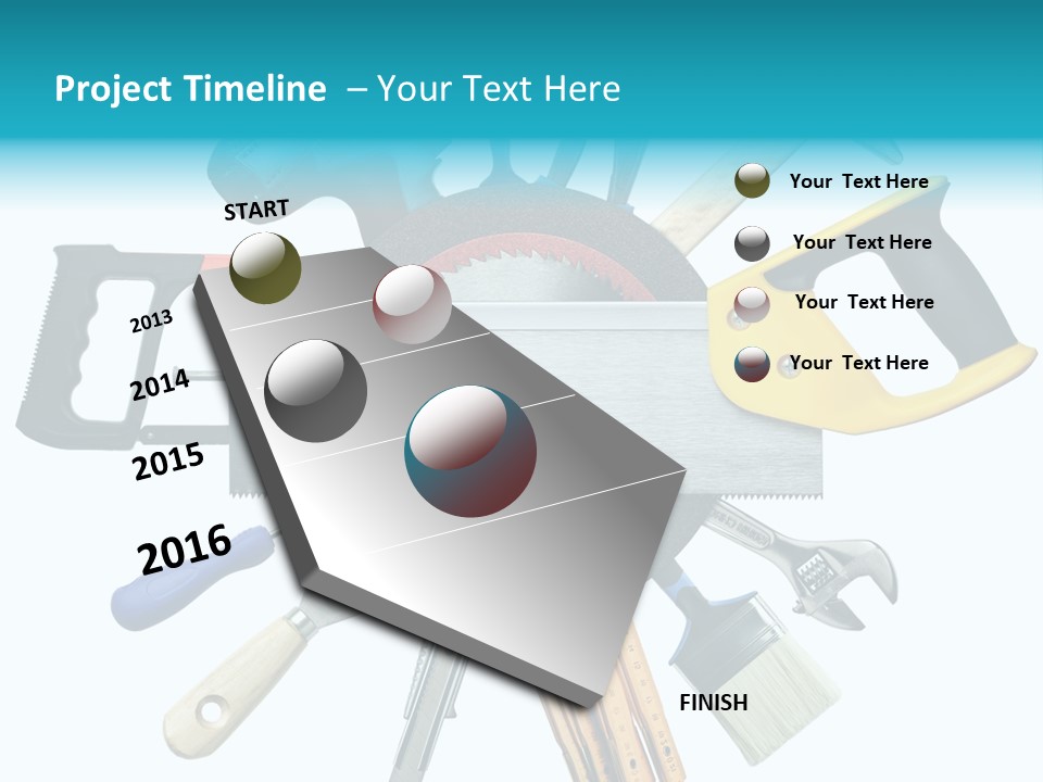 Screw Industrial Handle PowerPoint Template