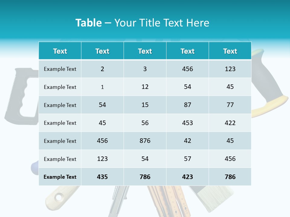 Screw Industrial Handle PowerPoint Template