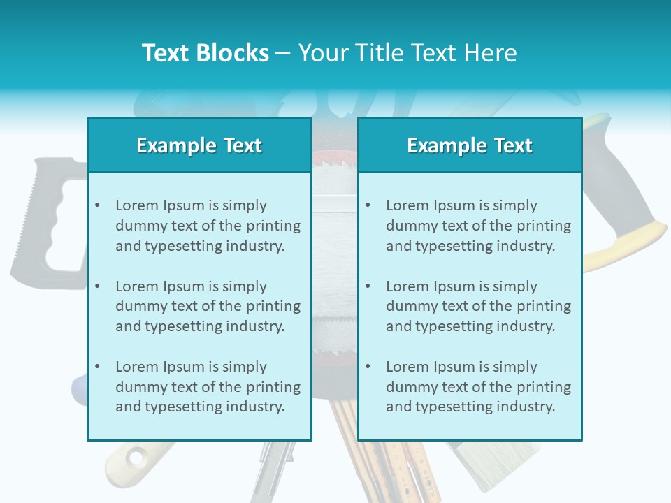 Screw Industrial Handle PowerPoint Template