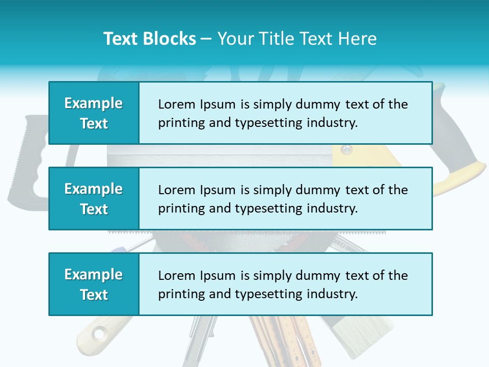 Screw Industrial Handle PowerPoint Template