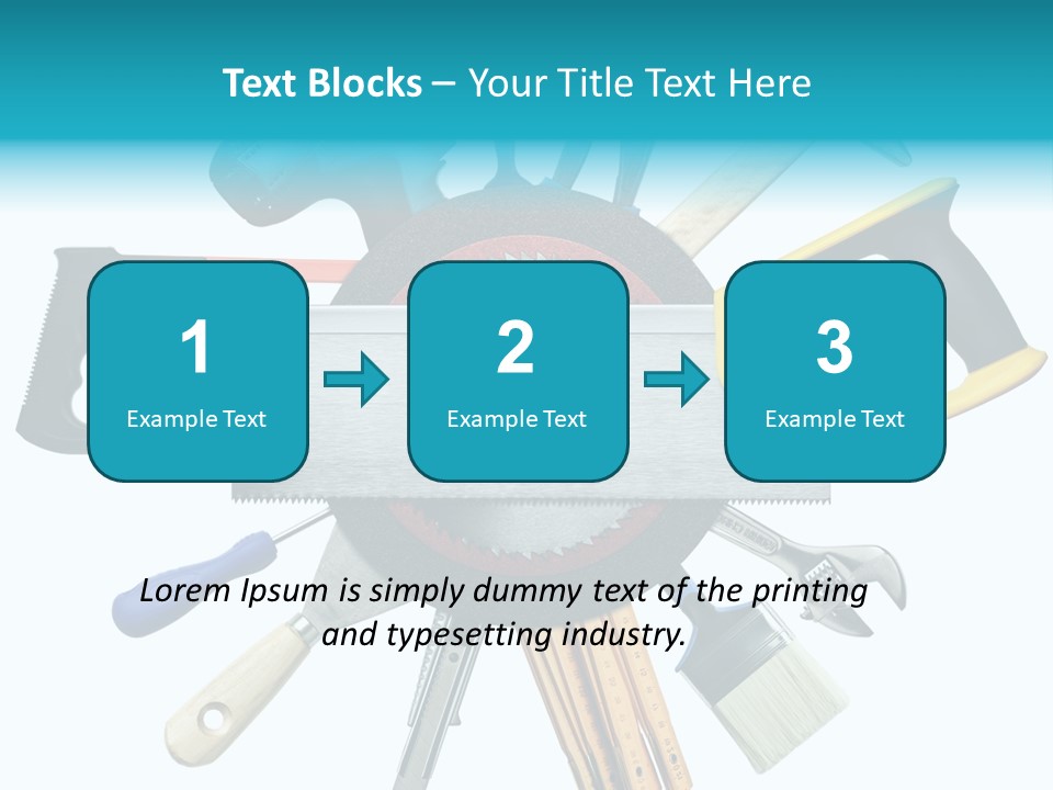 Screw Industrial Handle PowerPoint Template
