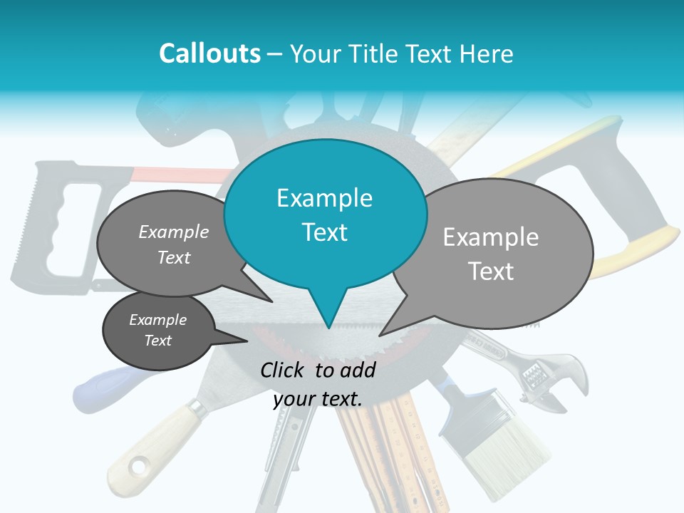 Screw Industrial Handle PowerPoint Template