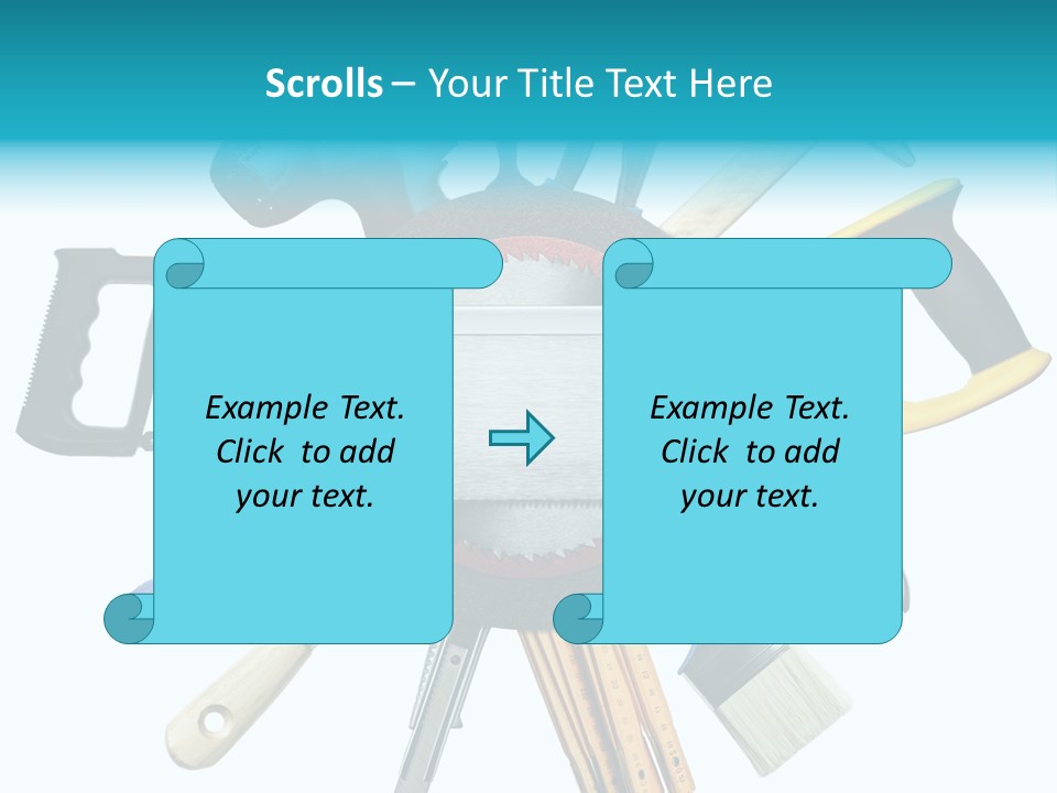 Screw Industrial Handle PowerPoint Template