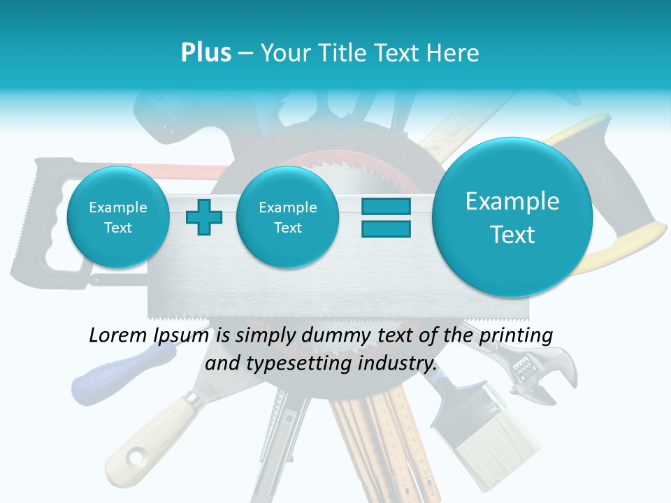 Screw Industrial Handle PowerPoint Template