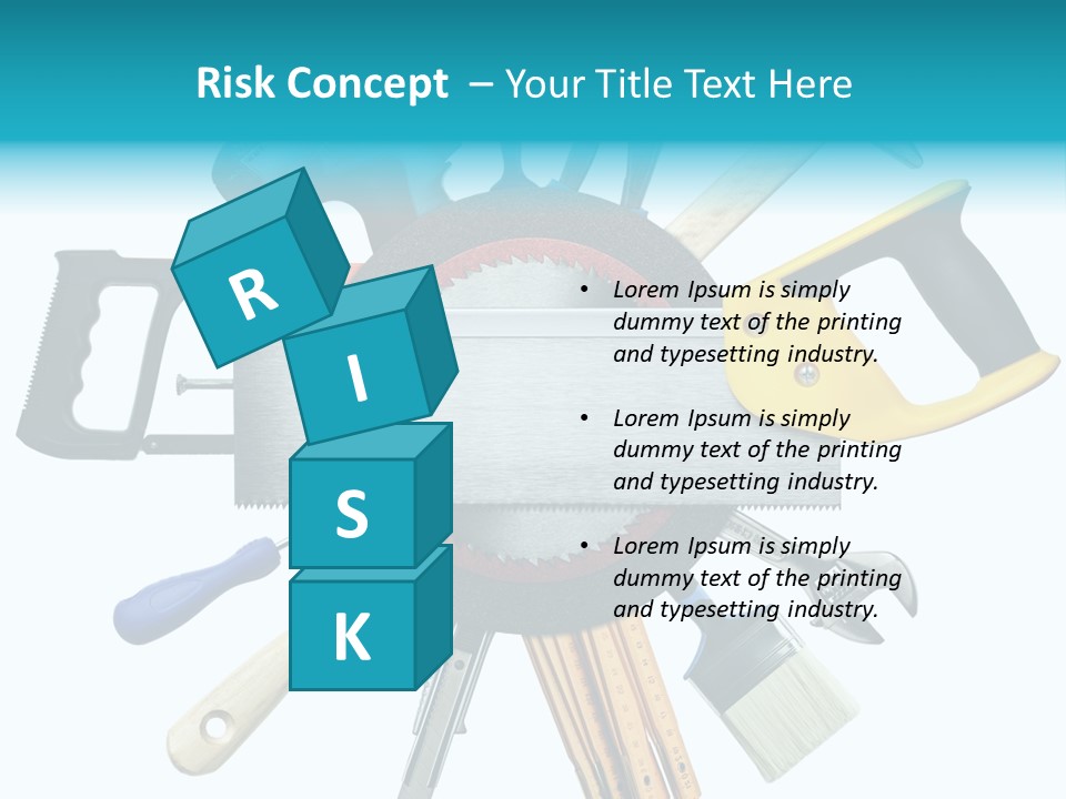 Screw Industrial Handle PowerPoint Template