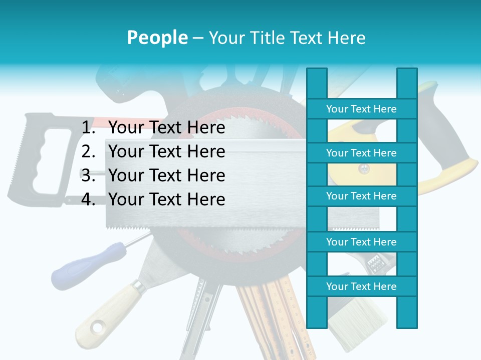 Screw Industrial Handle PowerPoint Template
