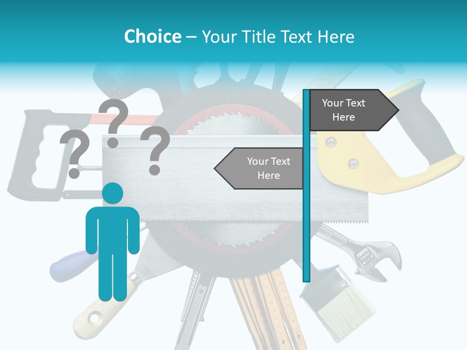 Screw Industrial Handle PowerPoint Template