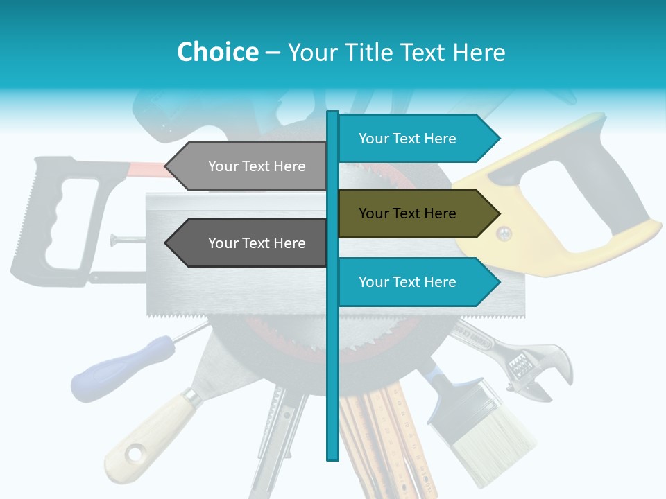 Screw Industrial Handle PowerPoint Template