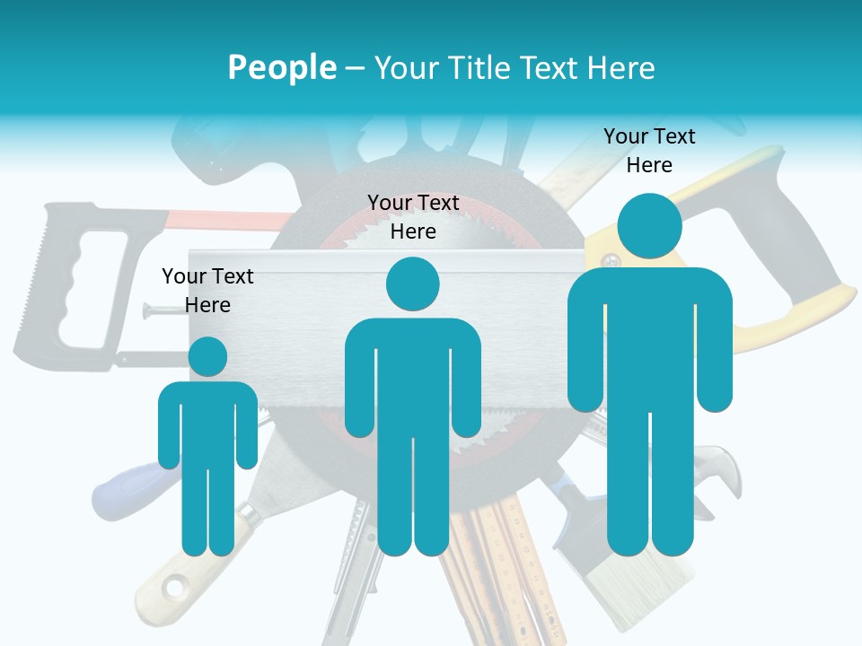 Screw Industrial Handle PowerPoint Template