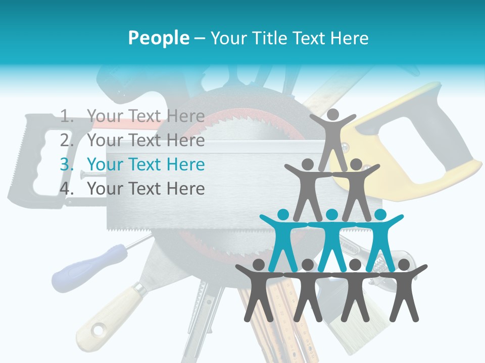 Screw Industrial Handle PowerPoint Template