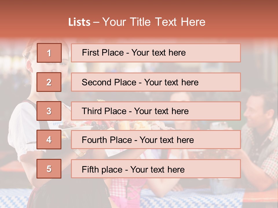 Sunny Sausage Drink PowerPoint Template